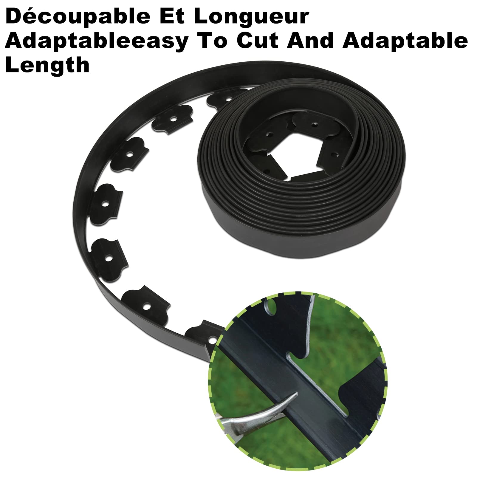 Lot De 3 Supports Muraux Pour Panier Suspendu – Recouverts De Plastique Noir – 30,5 Cm (300 Mm)