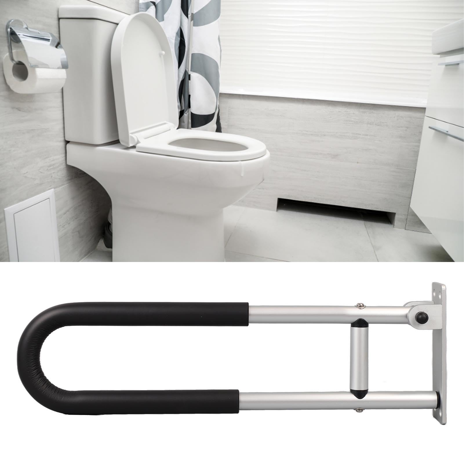 Barras de Agarre Abatibles, Seguridad de Baño de Aluminio Duradera para Personas Mayores y Lesionadas, 23,6 Pulgadas de Largo (YC1215B)