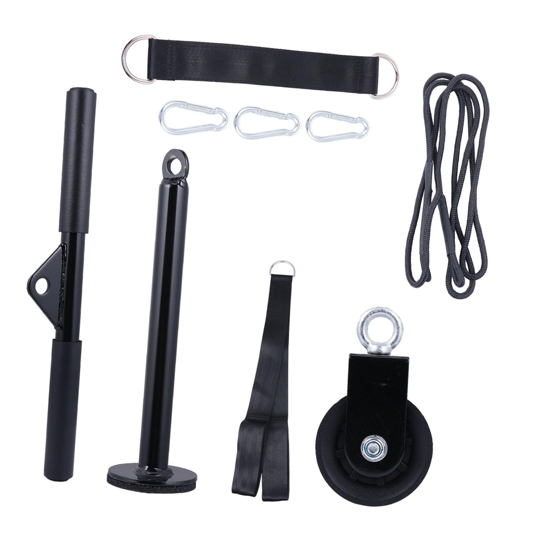 KOMBIUDA 9piezas Máquina De Poleas con Cable Sistema De Poleas De Elevación Herramienta De Fitness Entrenamiento Brazos