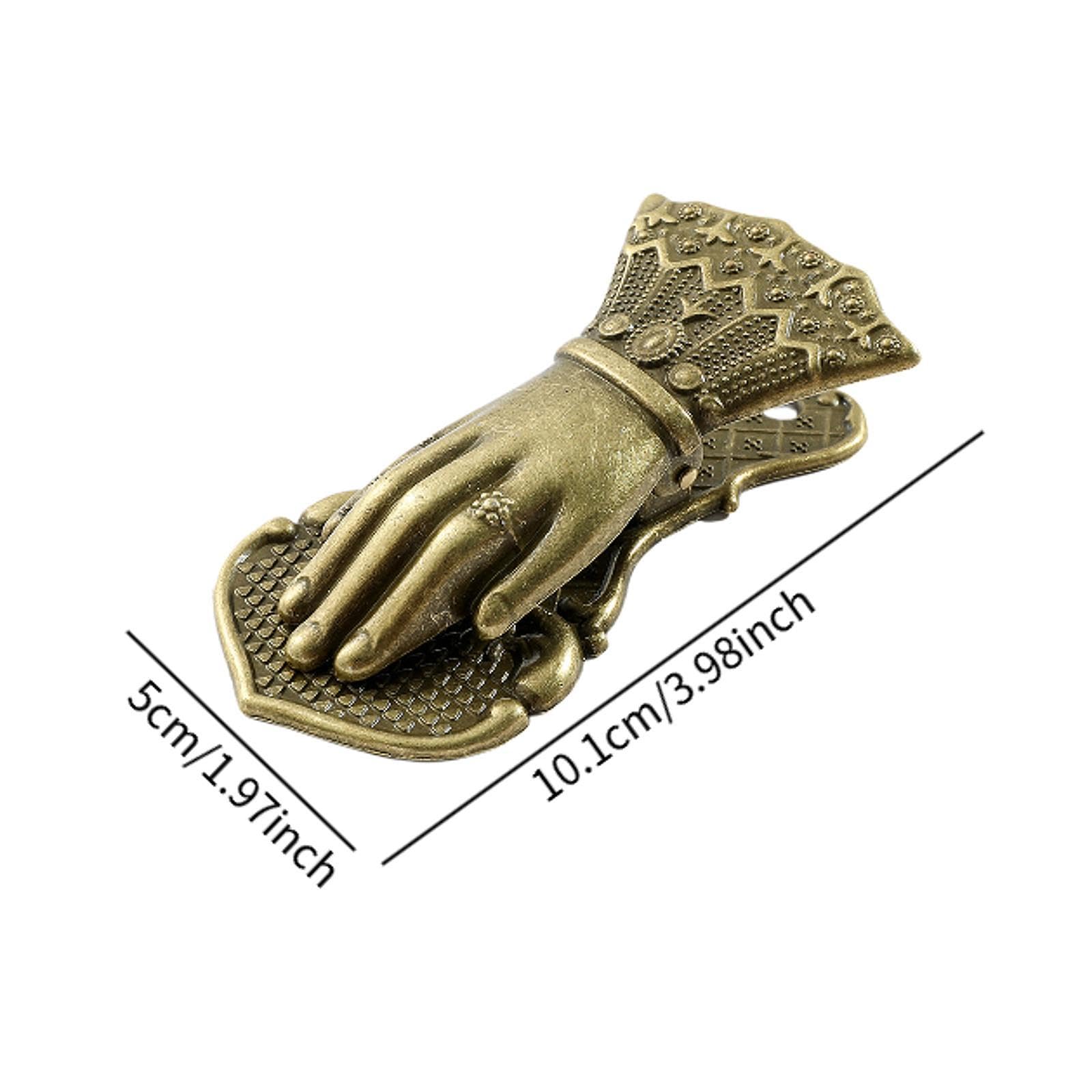 Générique Trombone Vintage En Forme de Main, Accessoire pour Carnet de Notes, Pince à Papier En Métal pour La Lecture et Le Scrapbooking, Bronze