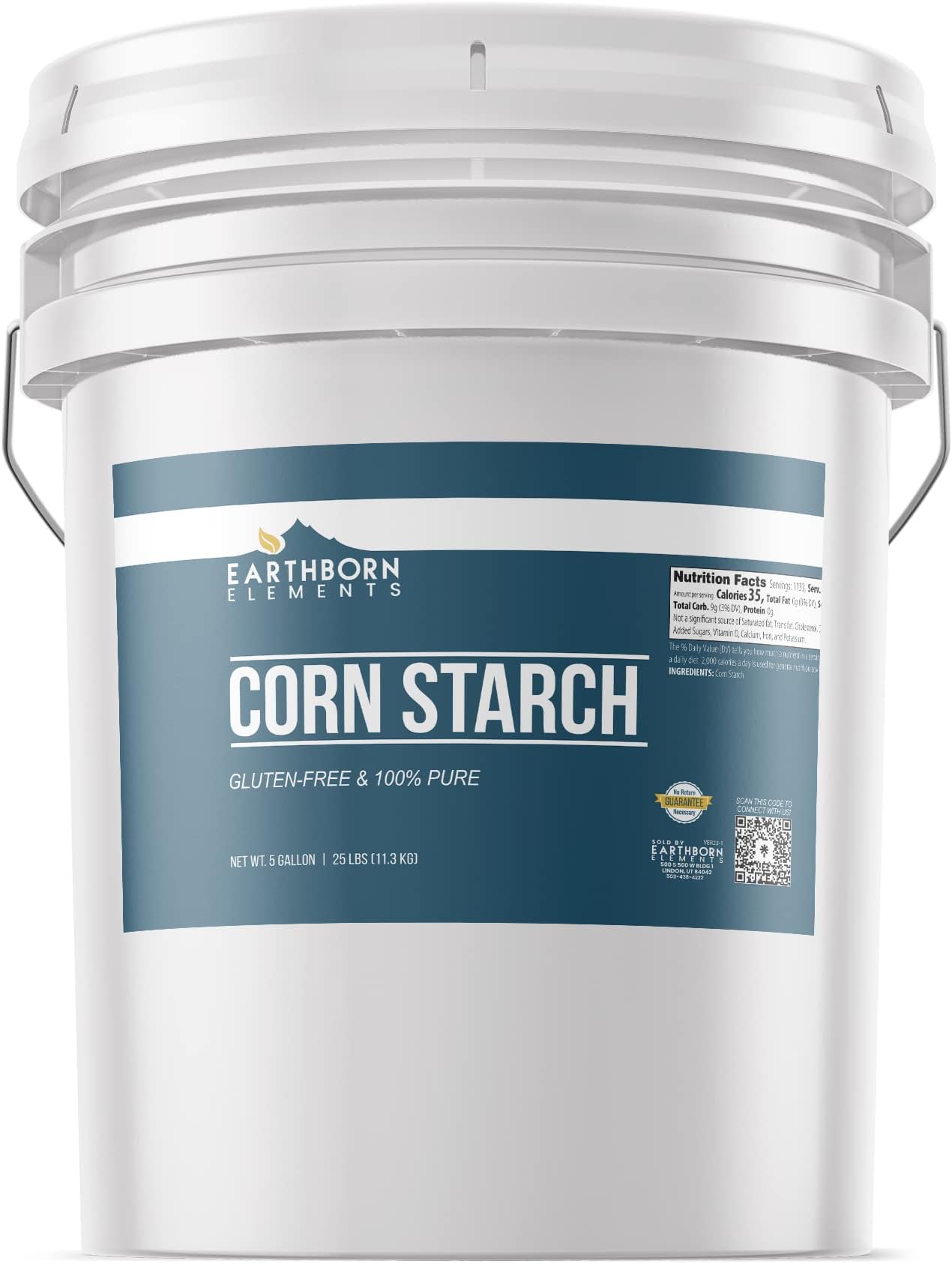 Amazon.com : Earthborn Elements Corn Starch (5 Gallon), Thickener For ...