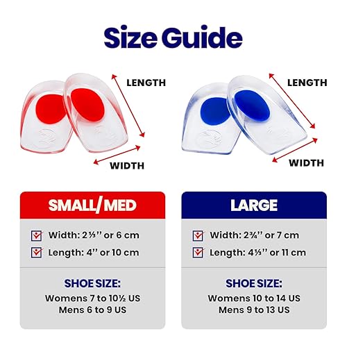 Miniatura 4 de Armstrong Amerika Refuerzos de gel para el talón, insertos para fascitis plantar, almohadillas de silicona para el talón para el espolón óseo,
