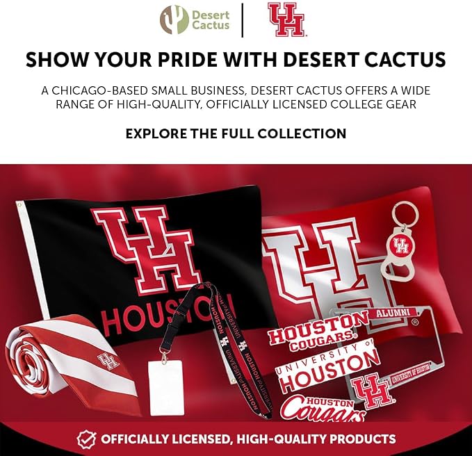 Gorra Snapback Desert Cactus Houston – Ajustable College Fan Gear miniatura 5