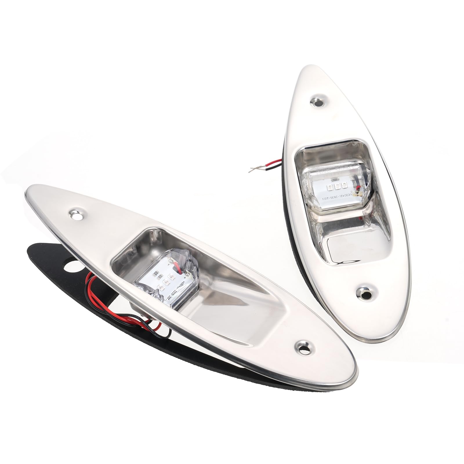 aqxreight Luci di Navigazione a LED 2 Pcs 12v Luci di Navigazione per Barca Marina Rossa e Verde