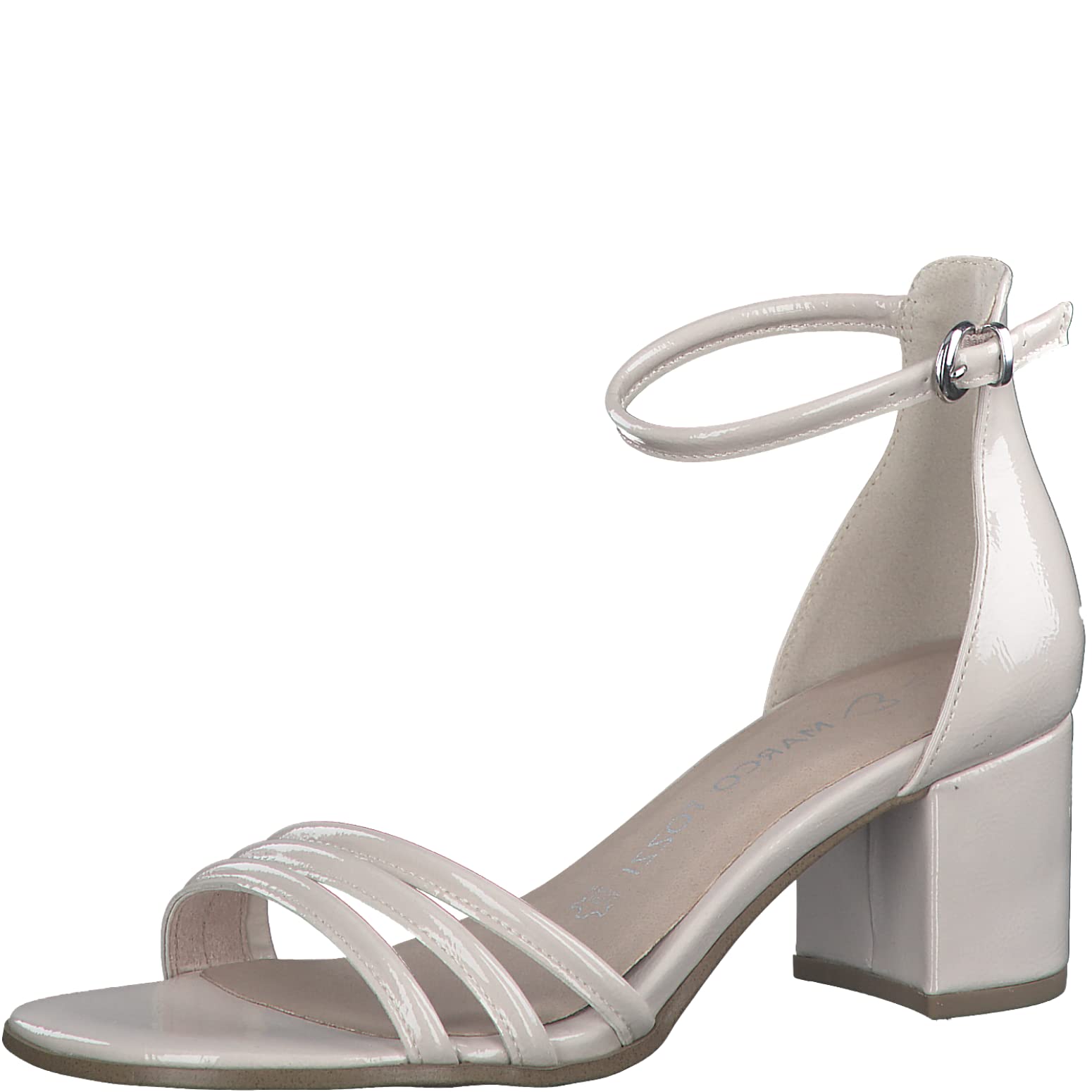 MARCO TOZZI Women's 2-2-28300-20 Sandals, Powder patent., 4 UK