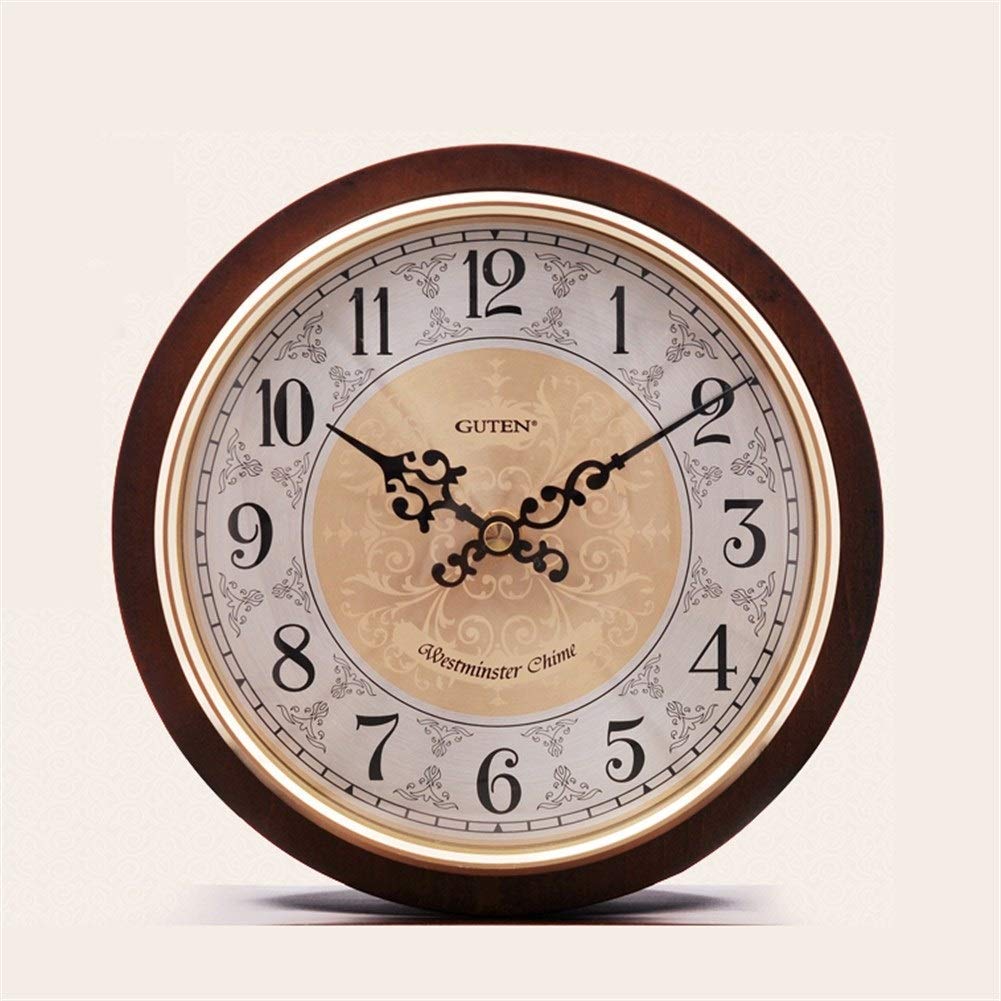 Horloge De Cheminée En Laiton Style Vintage - Carillon Westminster, Mouvement Silencieux à Piles - Décoration Intérieur Bureau, Salon