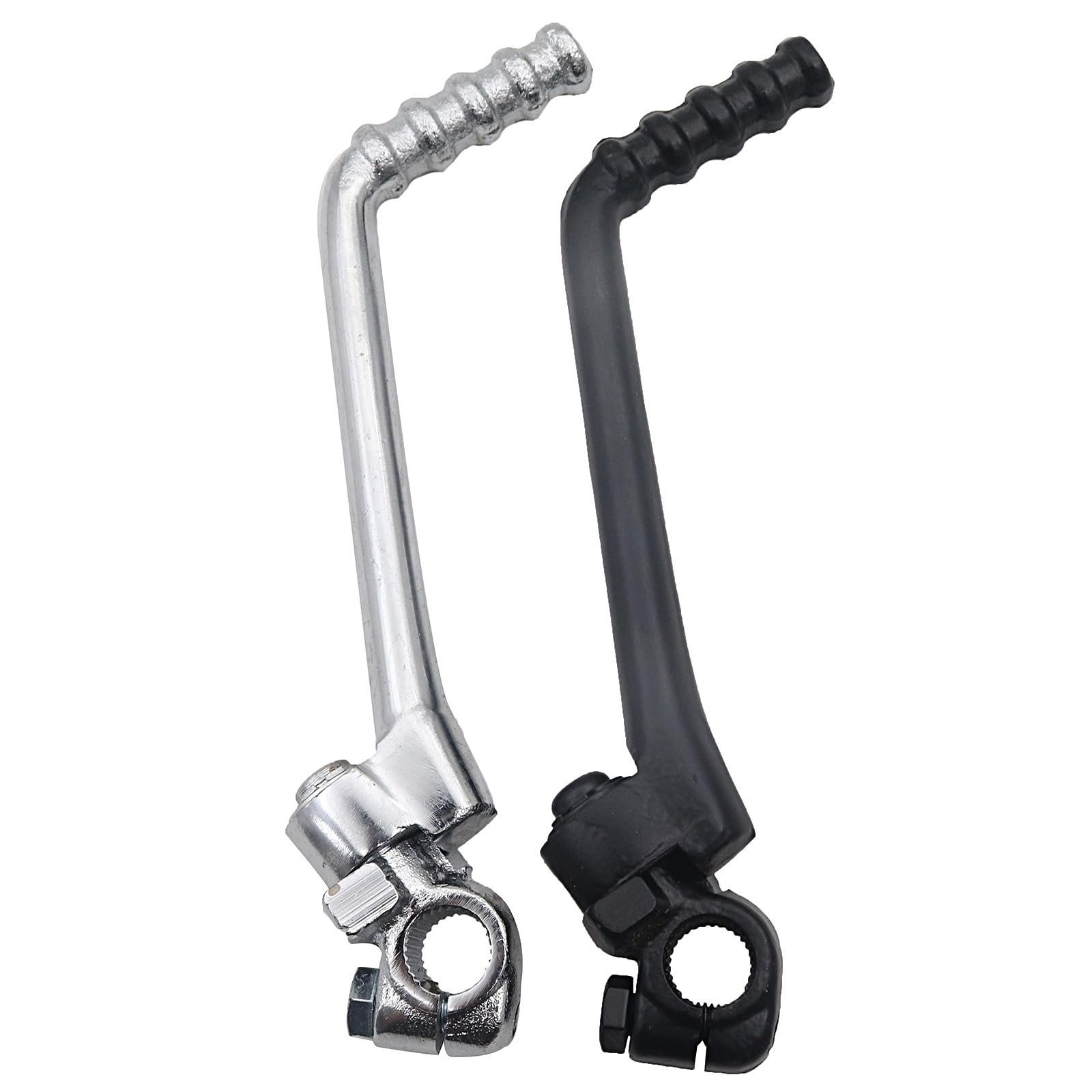 Pedivella Accensione Moto Leva di avviamento a pedale per motocicletta con foro, adatta per 50 cc, 70, 90, 110, 125, 140(13mm black)