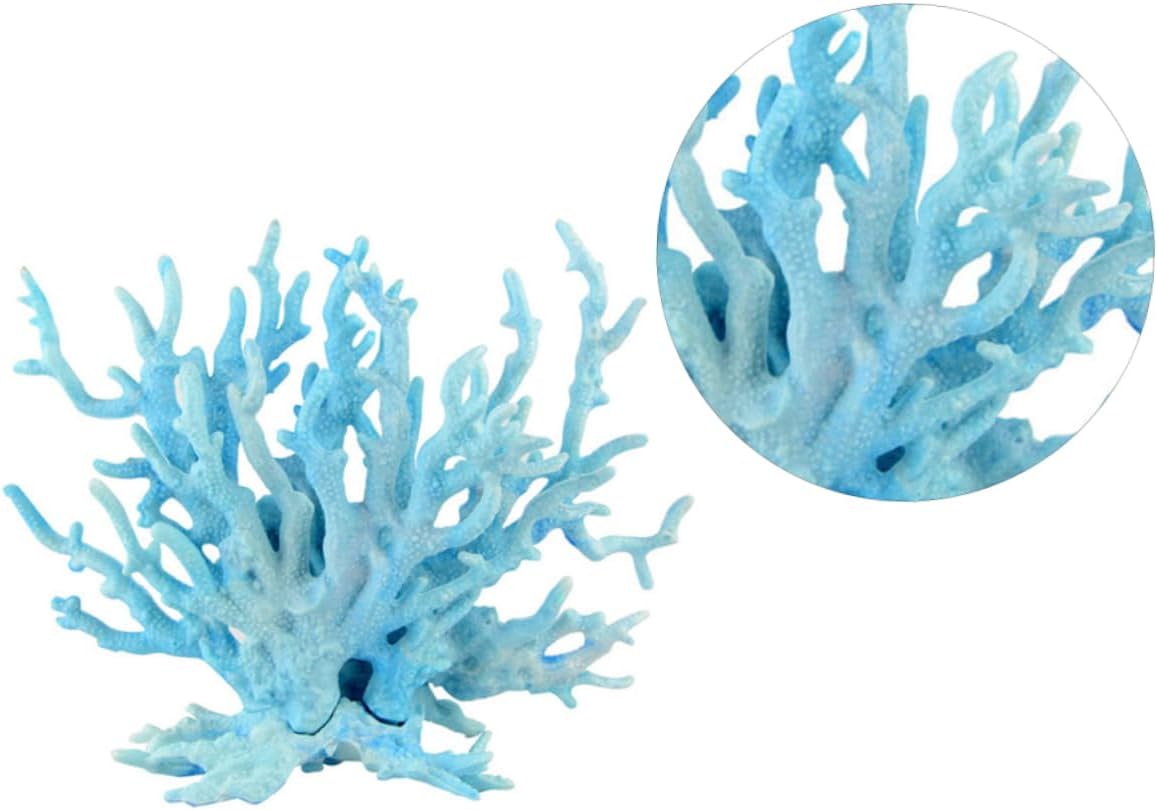 DOITOOL 6pcs Artificial Coral Aquarium Decoration Lifelike Resin Fish Tank Ornament Safe for Fresh Easy to Clean Coral Landscape Realistic Underwater Decor