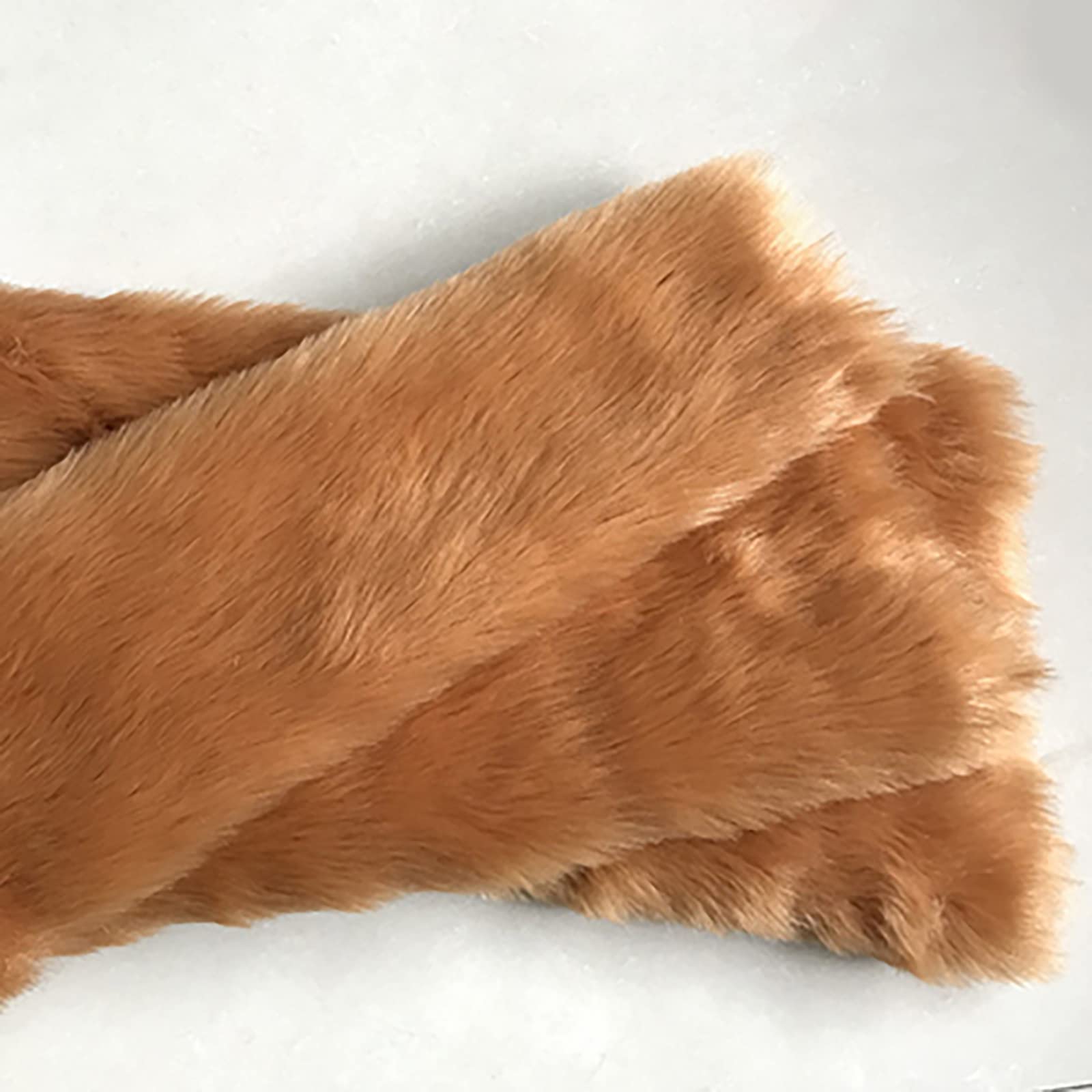 Tela de Piel sintética Tela de Felpa Material de Piel sintética de Pelo Largo Tela mullida para Disfraces, alfombras de Moda, Accesorios, Fondos para decoración de sillas de co(Size:1m)