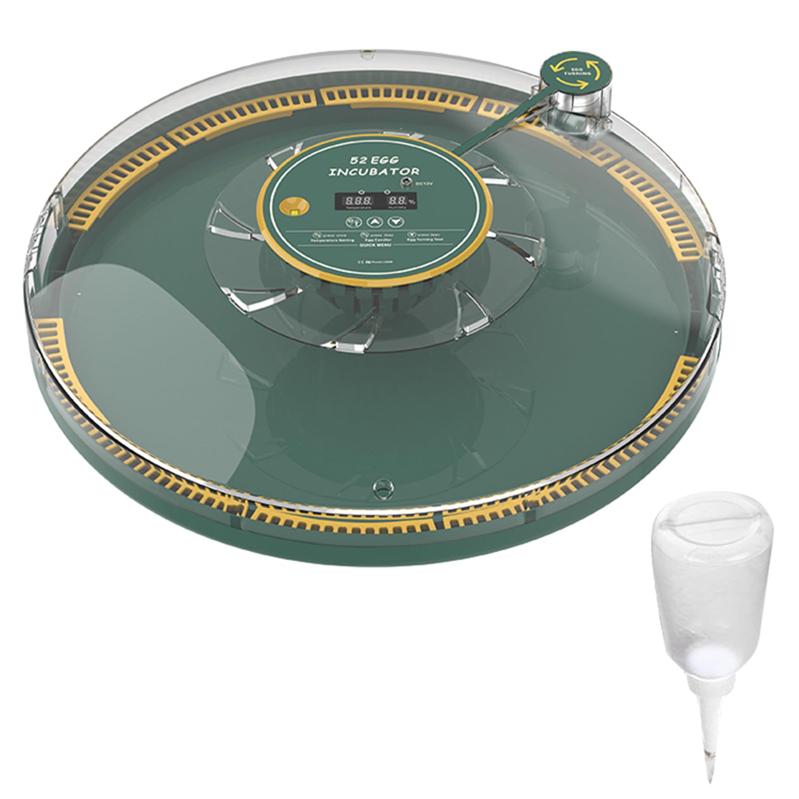 Walmeck 52 Incubatore Eggs Automatico Trasporto di di Controllo dell'umidità Visualizza Incubatrice di Cova di Pollo (Plug)