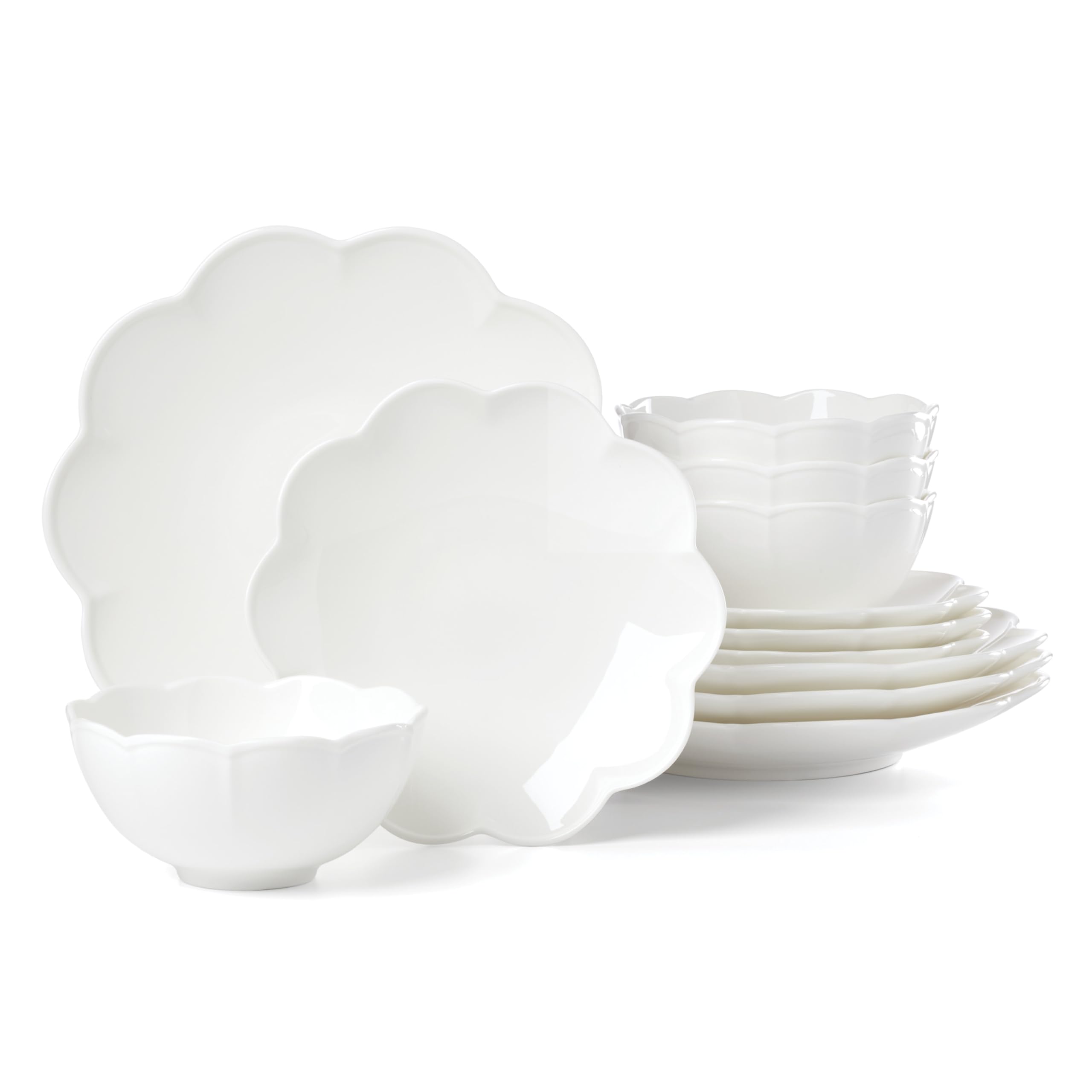 Lenox Studio 1414 Scallop 12-Piece Bone China Set
