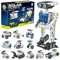 12-in-1 Solar-Powered Electric Building Blocks – Kids' Educational DIY Assembly, Build Smart Robot & Toy Car