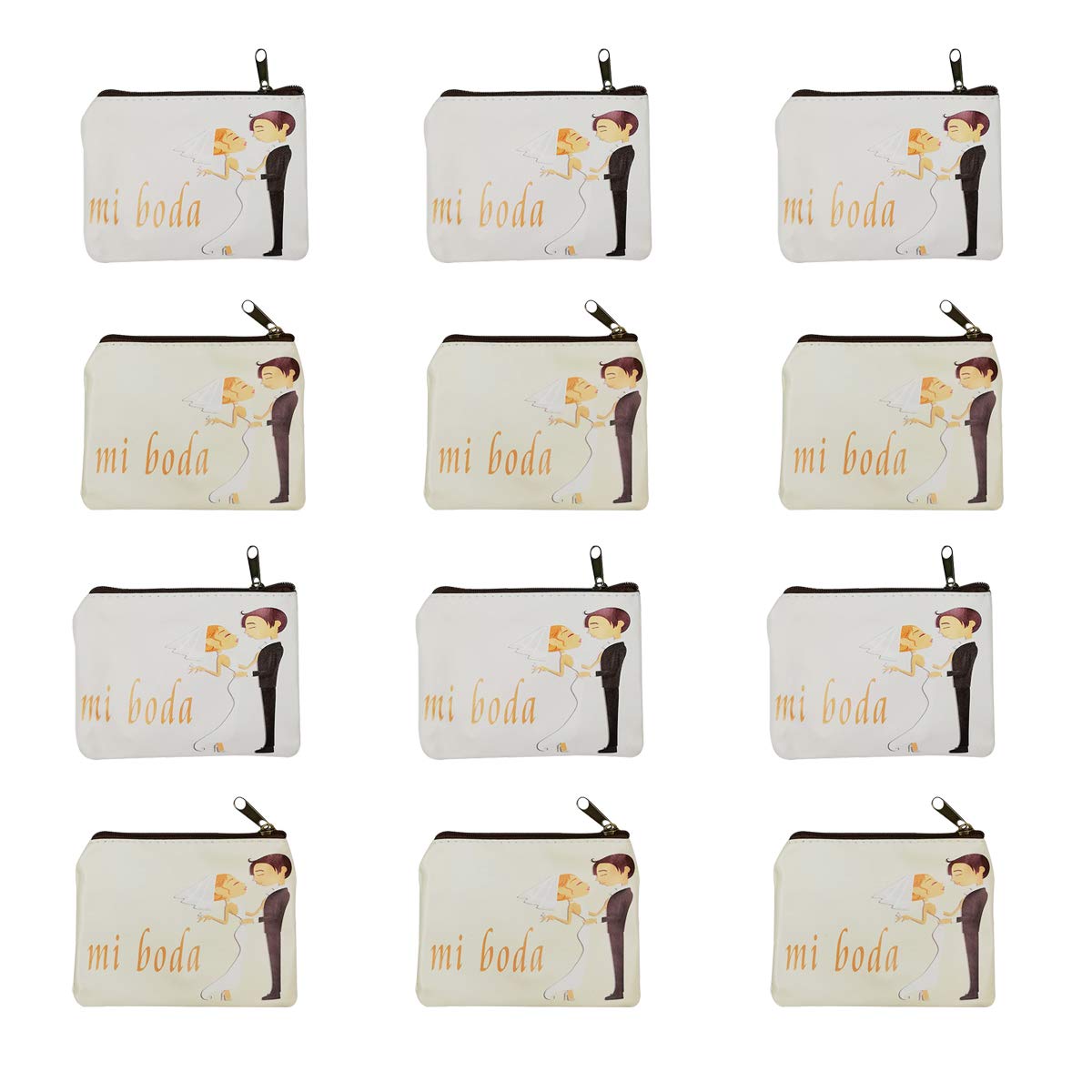 rparty 12 Piezas,Monederos,Regalo Detalles Recuerdos de Boda Hombre y Mujer para Invitados para no Olvidar