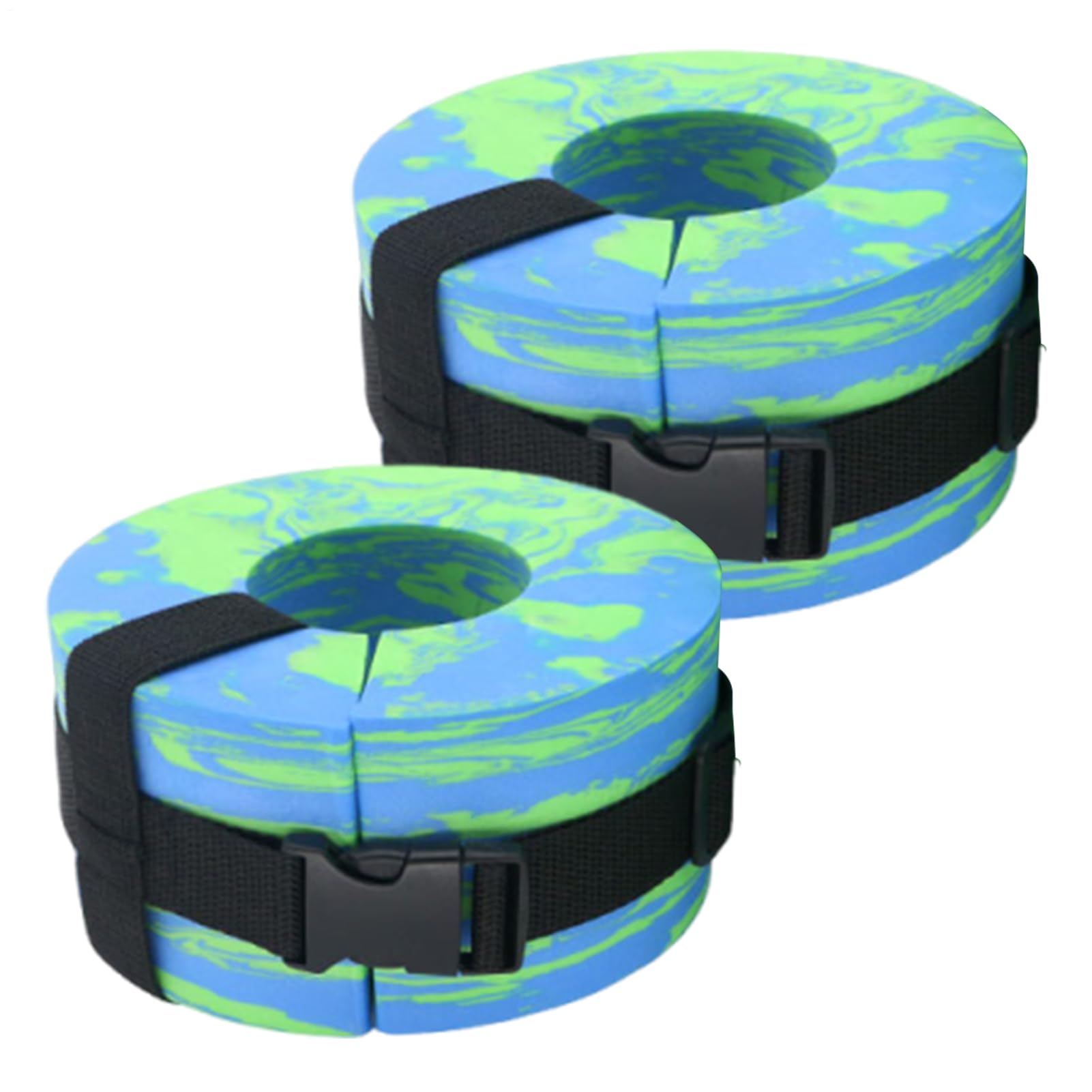 Water Aerobics Ankle Weights - Swim Aquatic Cuffs, Floating Pool Bands, Adjustable Foam Float Rings | Secure Strap Fitness Gear Portable Training For Adults Athletes Beginners Swim Workout