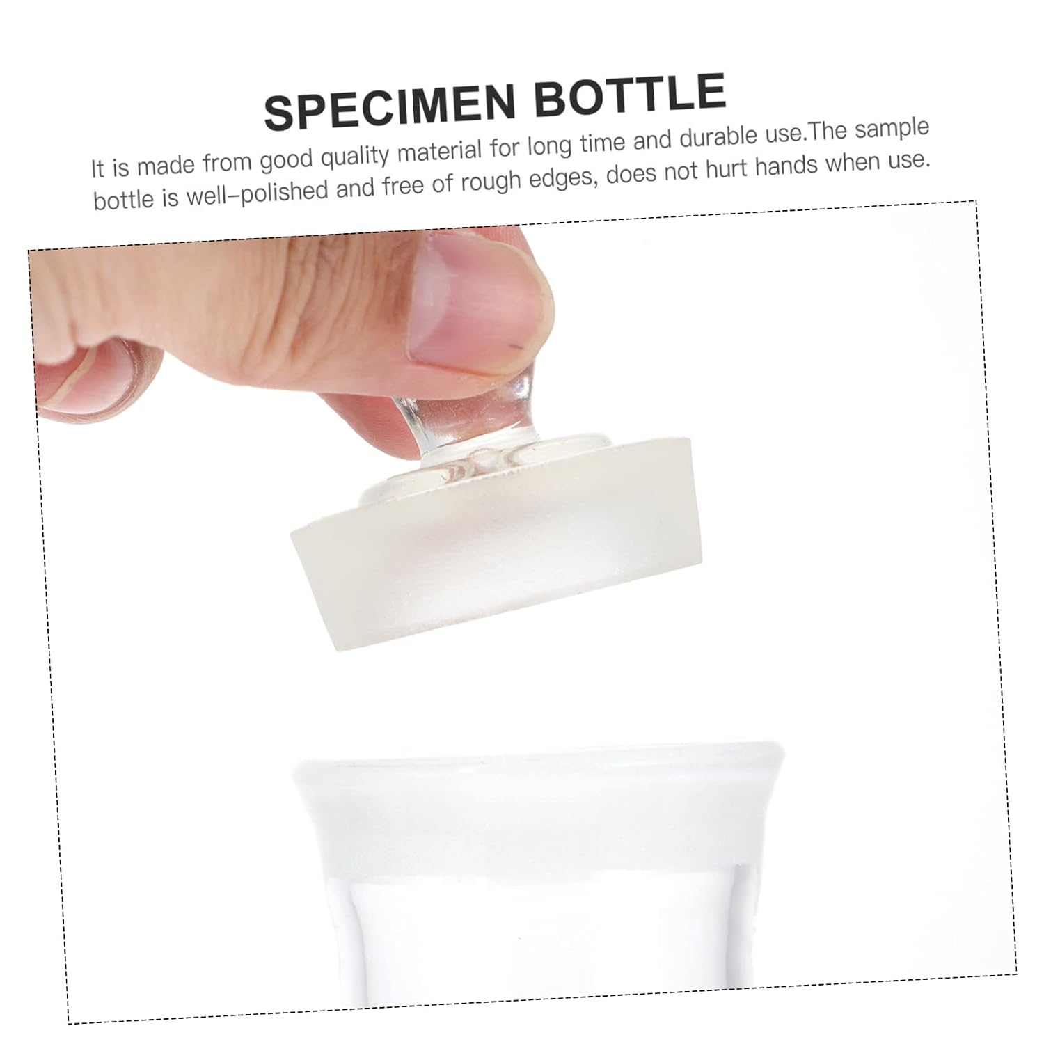 Glass Storage Bottle Sample Vial Lab Vial Chemistry Bottle Non-toxic Specimen