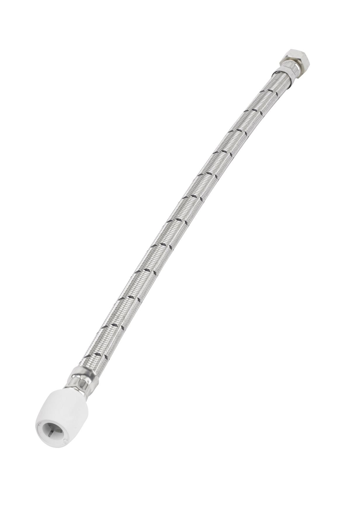 Hep2O X Union Nut Flexible Hose 15mmx1/2"500mm (Braided) Hd225A/15W from B&Q