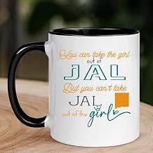 Jal NM Mug Long Distance Accent Mug 11 oz Black - You Can Take The Girl Out Of Jal But You Can't Take Jal Out of The Girl
