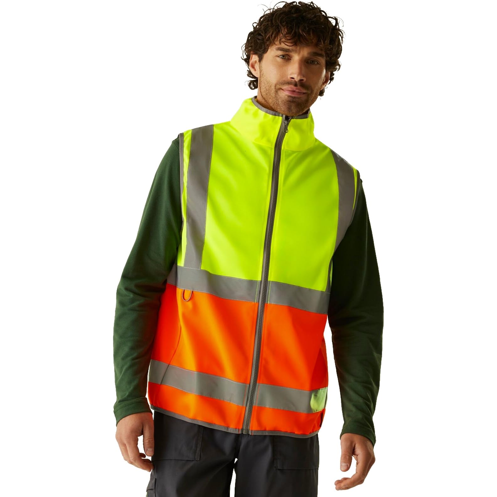 Regatta Men's Yellow Pro Hi-Vis Full Zip Gilet in Size 3XL, Sports Direct