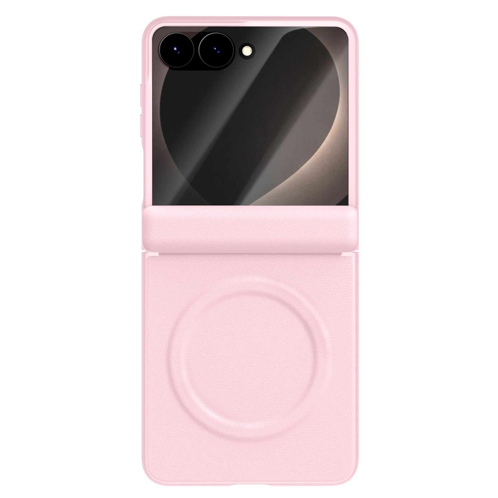 Coque Samsung Galaxy Z Flip 8 antichoc anti-rayure rose avec vitre écran externe