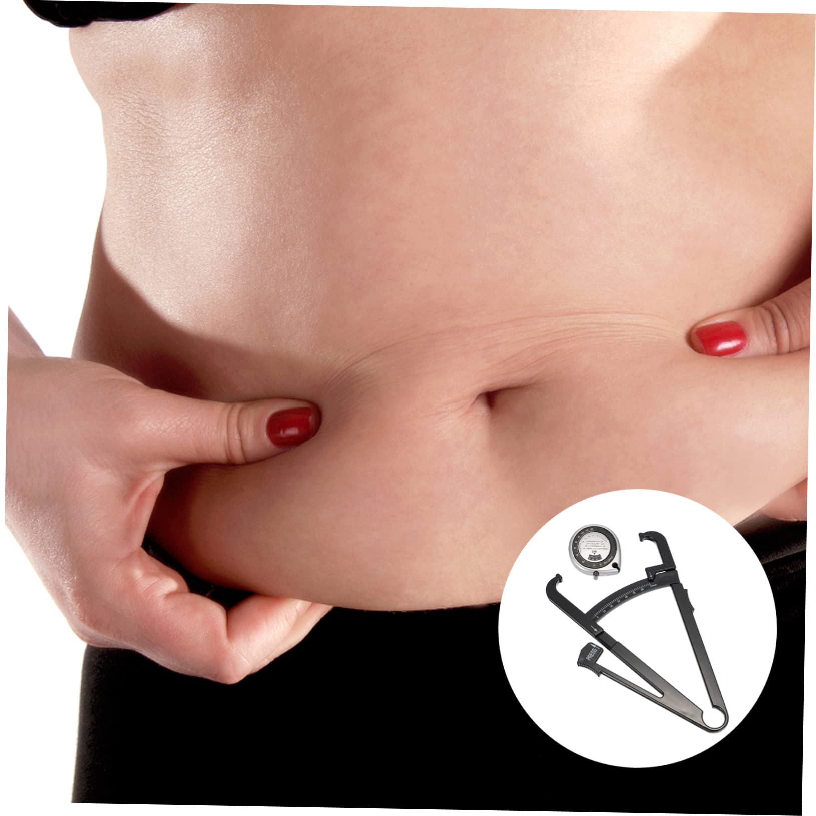 minkissy 8pezzi Per Misurazione Del Grasso Corporeo Strumento Per Bmi e Misurazioni Del Corpo Set Plicometro Fitness e Nutrizione