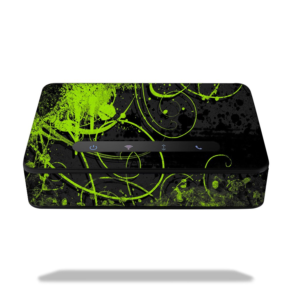MightySkins Skin Compatible with Amazon Echo Connect - Green Distortion | Protective, Durable, and Unique Vinyl Decal wrap Cover | Easy to Apply, Remove, and Change Styles | Made in The USA