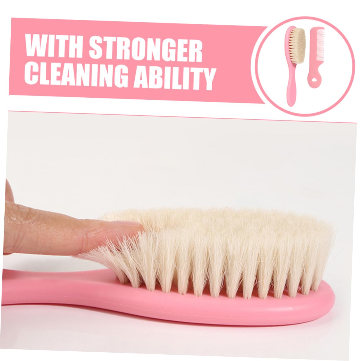 Mikinona Baby Scalp Care Kit Comb for Boys and Girls Baby Hair Brush Scrubber Bath Brush for Newborn Girls