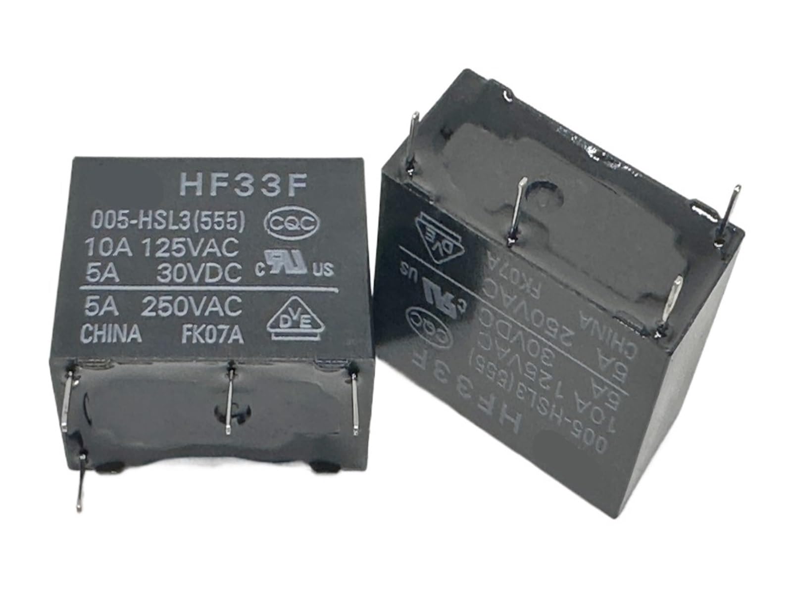 YZWRWRMKTB 1pc HF33F 005-HSL3(555) (33FA-5V/12V/24V-5A) Relay 4pins