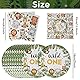 Wild One Geburtstag Geschirrset, 40 Pcs 1 Jahr Dschungel Tiere Pappteller Servietten, 20 Servietten und 20 Pappteller Dschungel Geburtstag Geschirr Kit, für Junge & Mädchen, Jungle