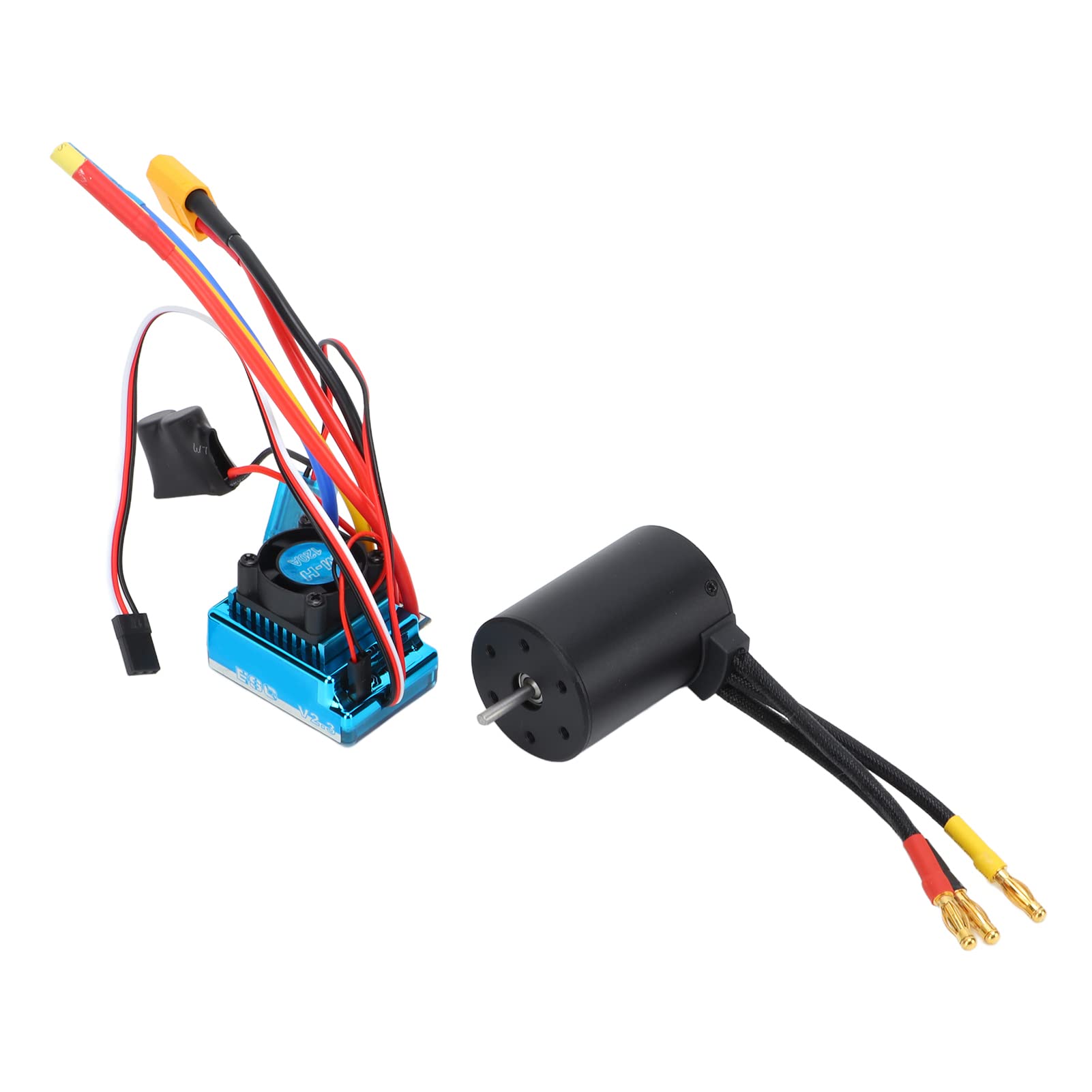 Focket Zestaw Silnika Bezszczotkowego 120A, 3600KV, Regulator do RC 1/10