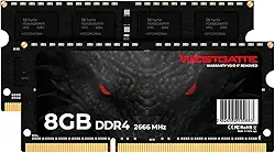 Memória RAM DDR4, 8GB, 2666MHz, para Notebook