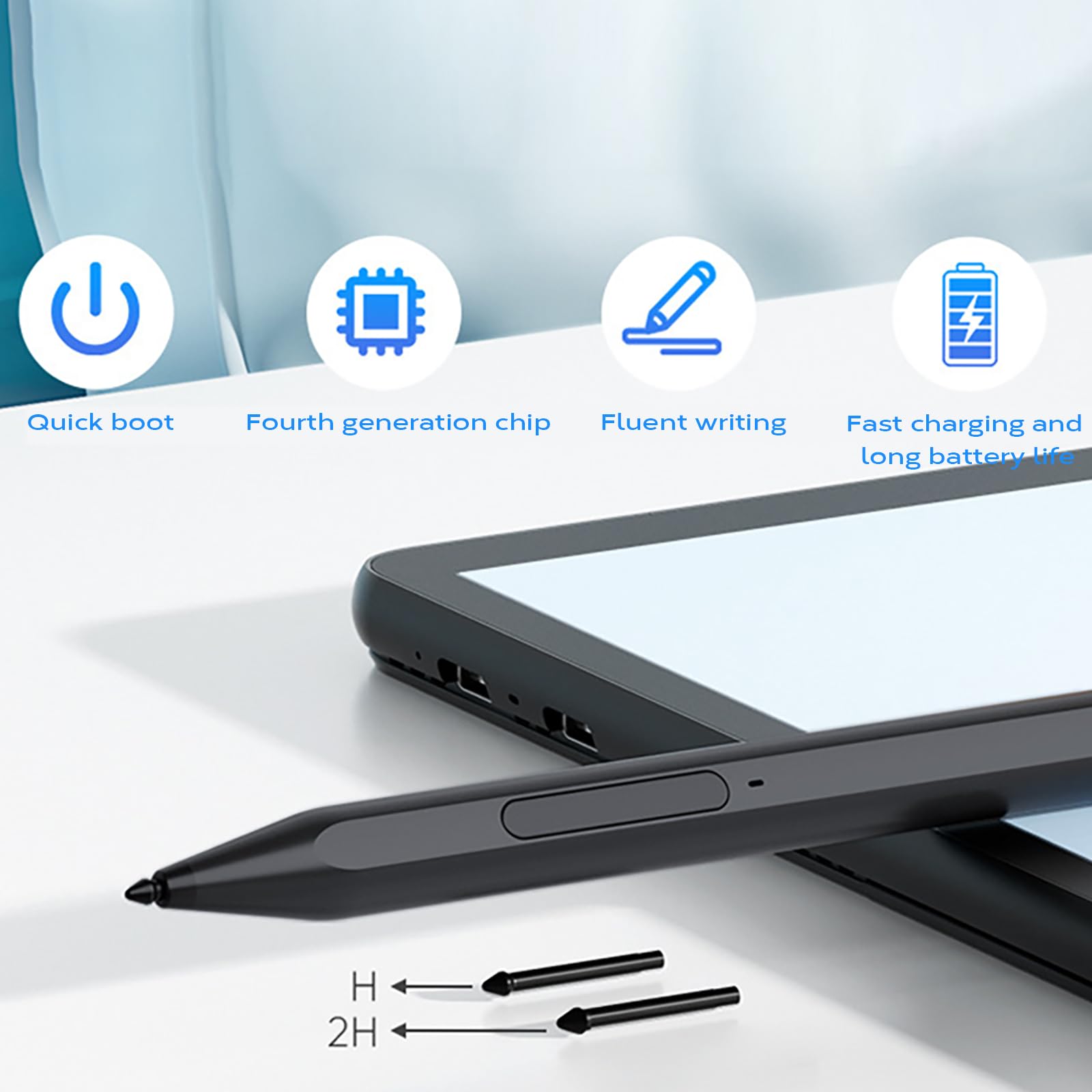 Penna stilo ricaricabile per Go/Laptop/Book Connection1024Pressure Sensitivity Digital Pen