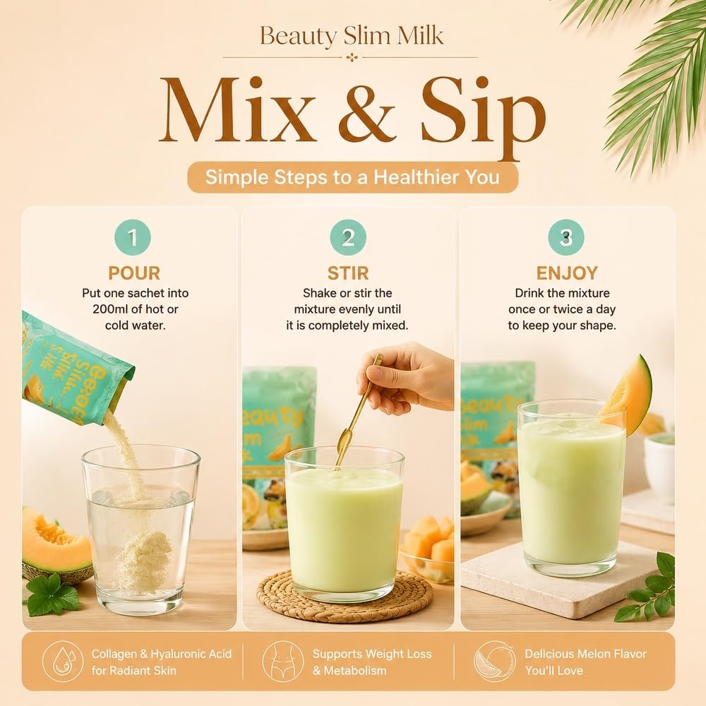 Bustine in polvere di Mix Wellness Drink al Melone Melata