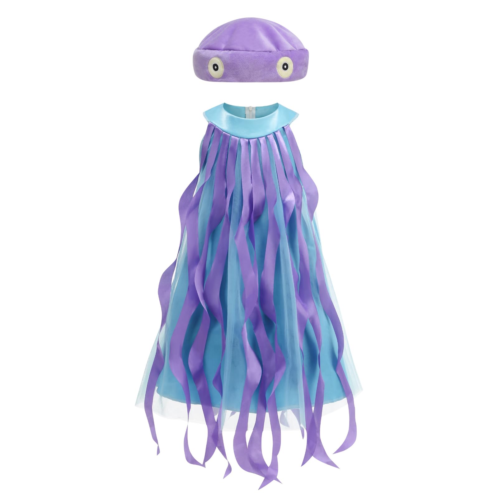 RRCBMD Kids Animal Costume Cute Full Body Animal Cosplay Outfit for Halloween Party Carnival Animal Role Play (Jellyfish,140) — image 1