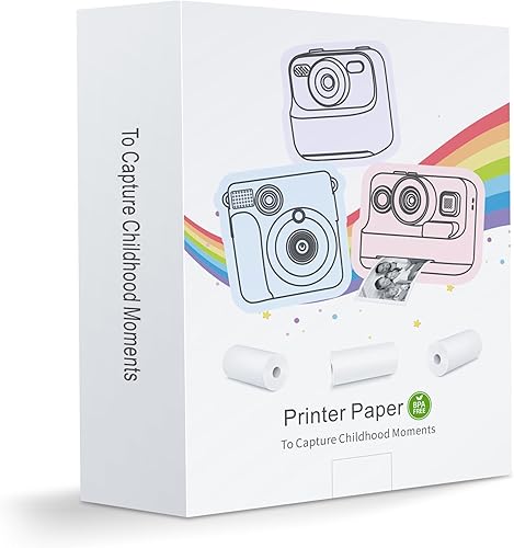 Miniatura 7 de 12 rollos de cámara de impresión instantánea para niños, papel de impresión térmica Hikkon para impresión fotográfica, impresión HD para la mayoría