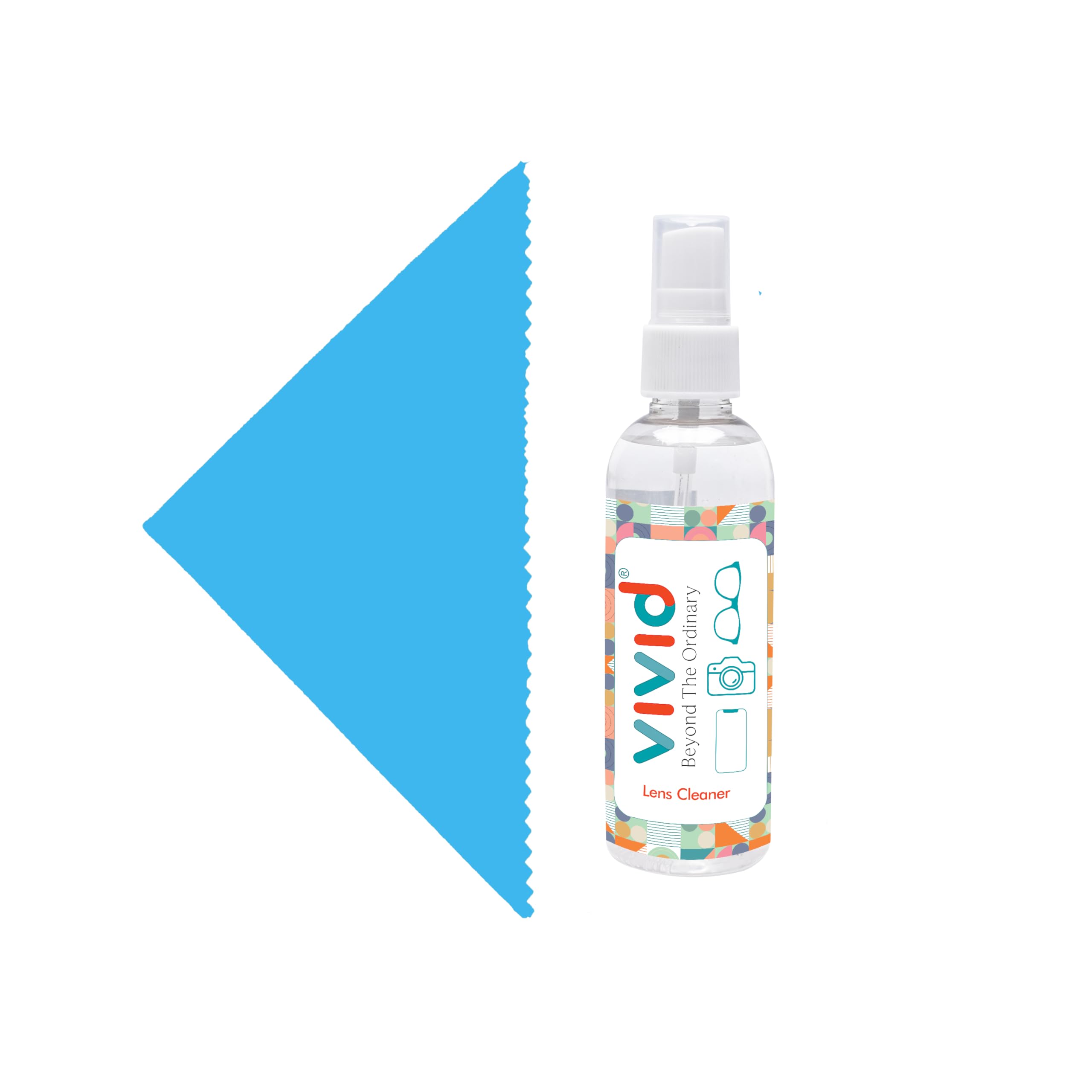 VividVisionInt® Lens Cleaning 200 ML Solution Spray Contain No Detergent No Foam for Spectacles Sunglasses Eyeglasses Mobile PC Laptop TV & Camera Cleaner 200ml with Cloth — Amazon image 11