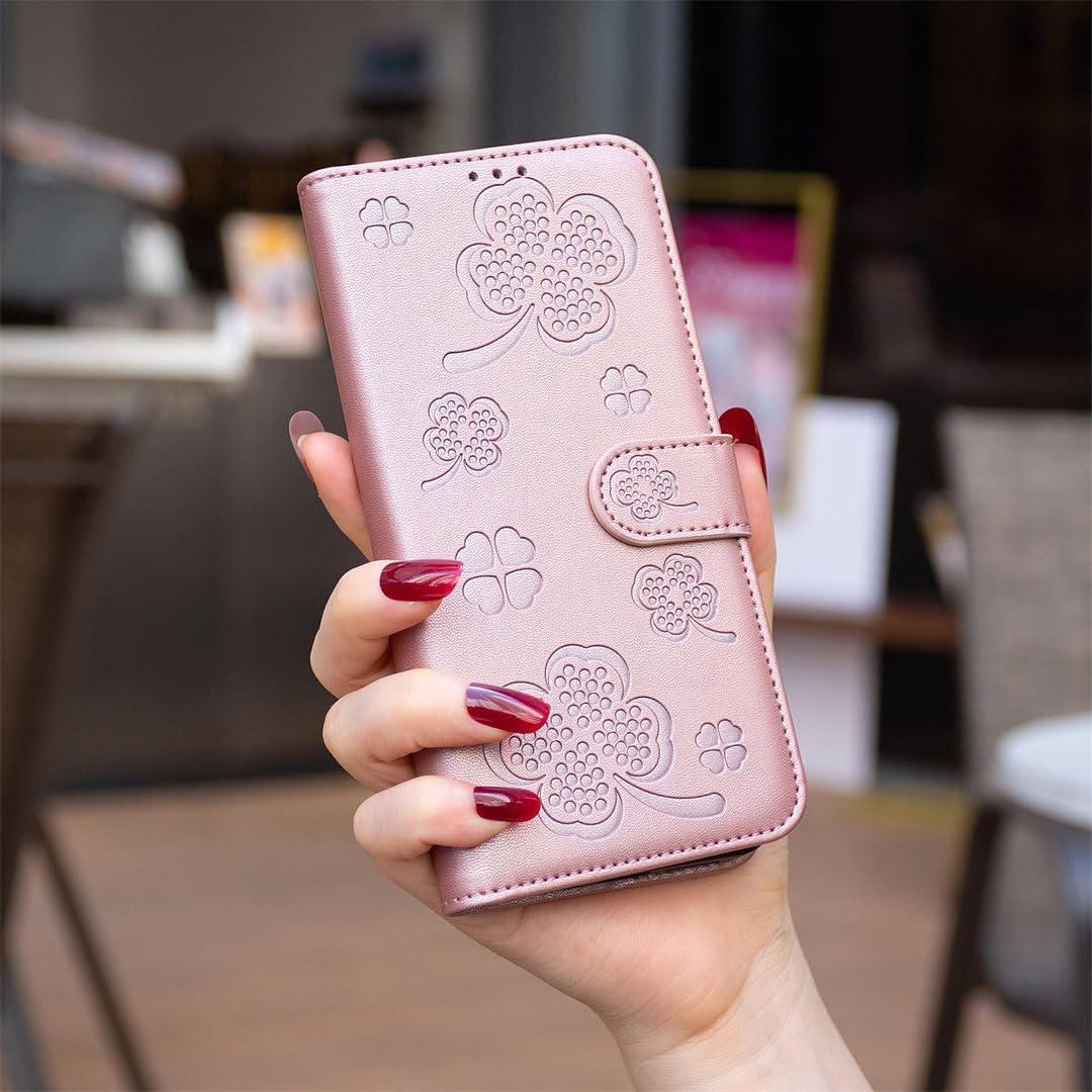 Custodia Flip in Pelle PU con Finestra Visibile e Chiusura Magnetica Invisibile Compatibile con Nokia G50 5G, Protezione Totale (Rosa