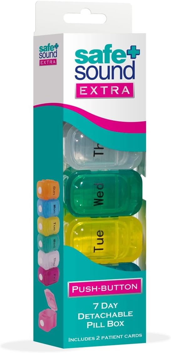 Safe & Sound Pop-Open 7 Day Pill Box