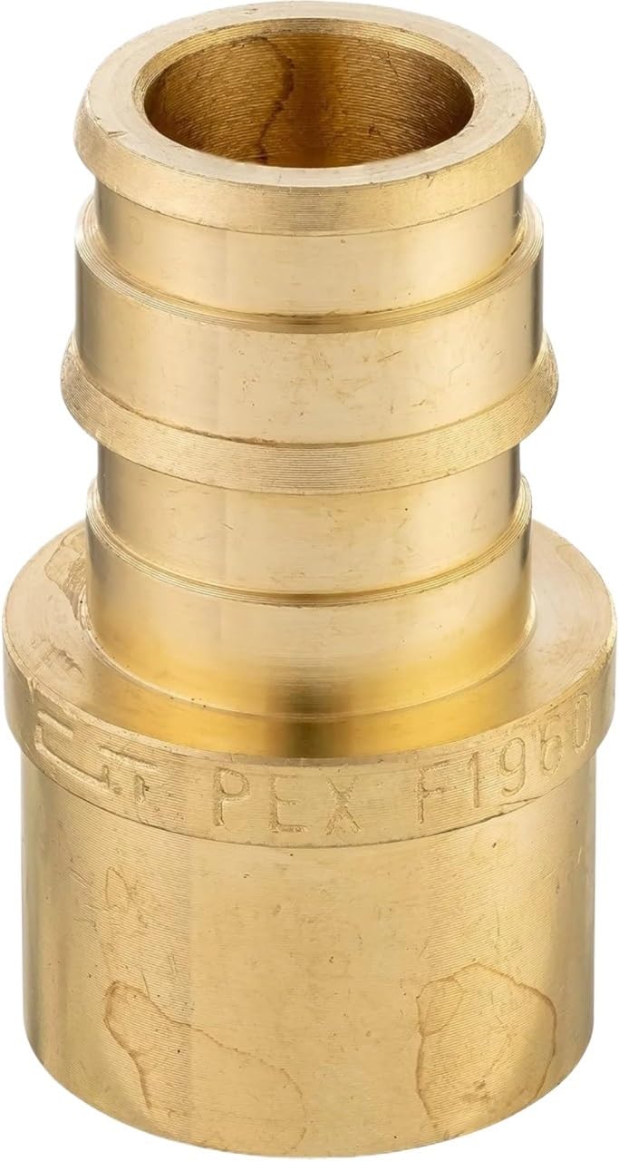 Mosiężny PEX, żeński adapter potowy o pełnym przepływie 1/2 "X 1/2" 20 sztuk/opakowanie Przemysłowy łącznik rurowy