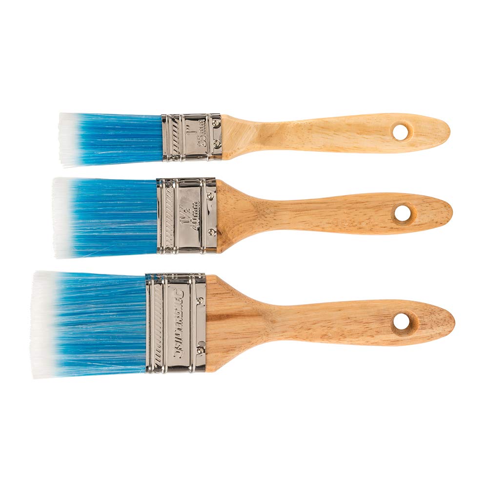 Silverline Zestaw pędzli syntetycznych 25, 40 i 50 mm (675077)