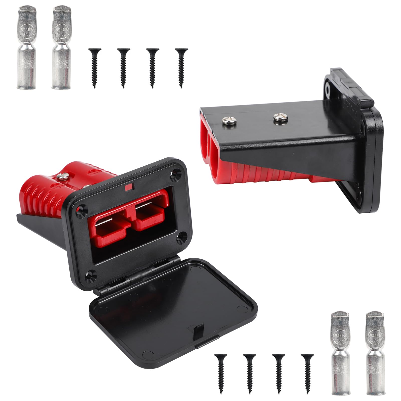 175A Connettore Batteria Rapida con Coperchio, Presa Disconnessione per Auto, Camping-Car, Barca, ATV, Camion, Trattore, Argano, Rimorchio, Gru - Kit Connettore Ad Alta Intensità