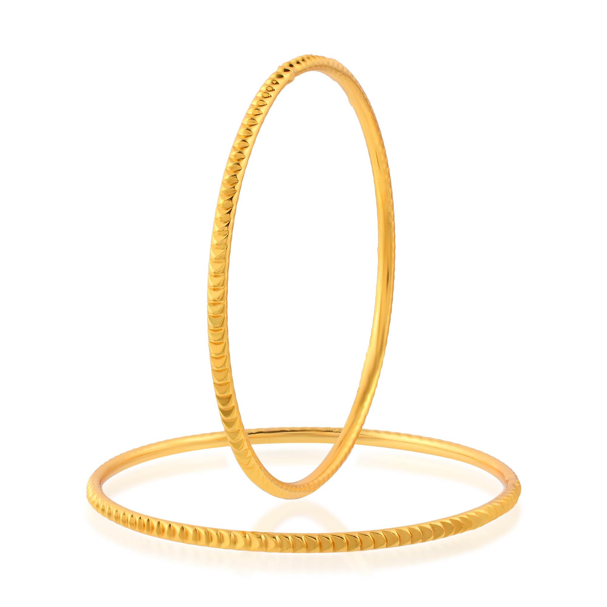 Memoir Brass 24KT 1 Gram Gold Micron plated hand cut bangle set for Women (BGSV1146) (B0CNVKN5Q9) Amazon Price History, Amazon Price Tracker
