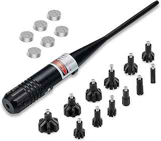 Sponsored Ad - Theopot Bore Sight Kit Red Laser Boresighter for .17 to .78 Calibe Rifles Pistols Bore Sighter for Hunting