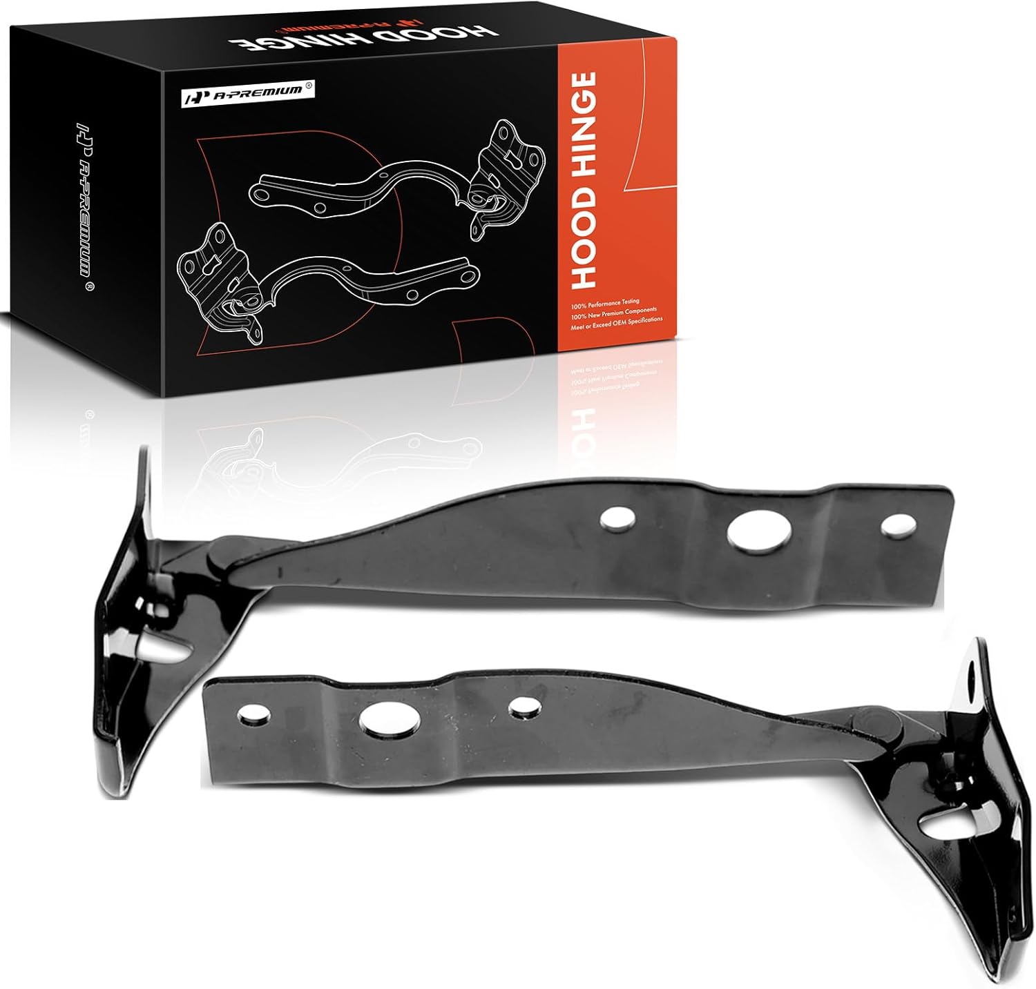 A-Premium Front Hood Hinges Compatible with Honda Accord 1994-2002, Odyssey 1995-2004, Prelude 1992-2001 & Acura MDX 2001-2006, TL 1999-2003, CL 1997-1999