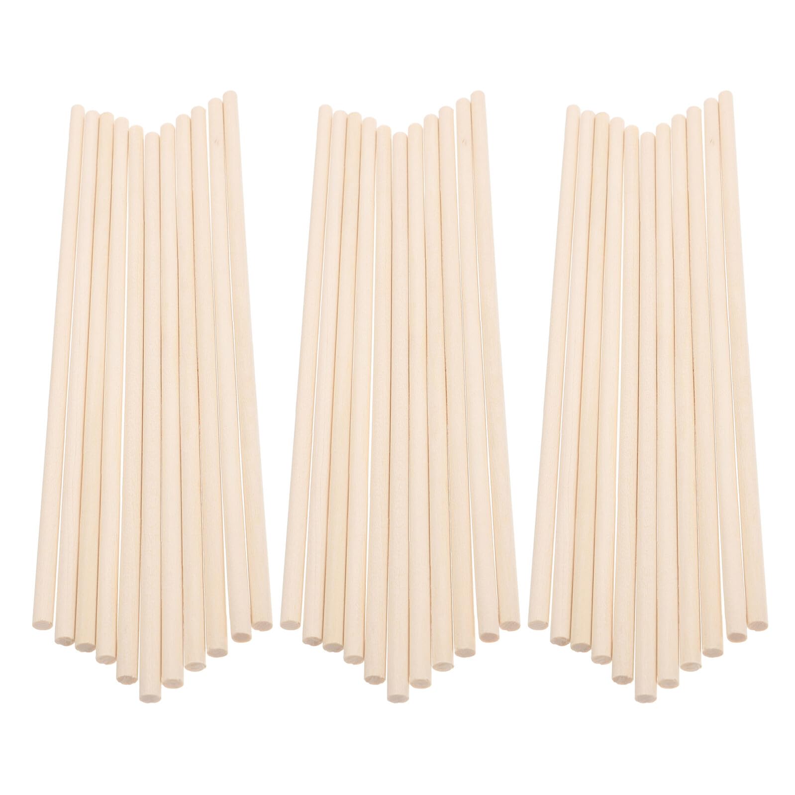 Chevilles ronds bois naturel tiges brutes pour loisirs créatifs et projets DIY