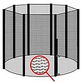 Für Rundtrampoline geeignet mit Außenliegendem Netz und einem 8 Stangen-System