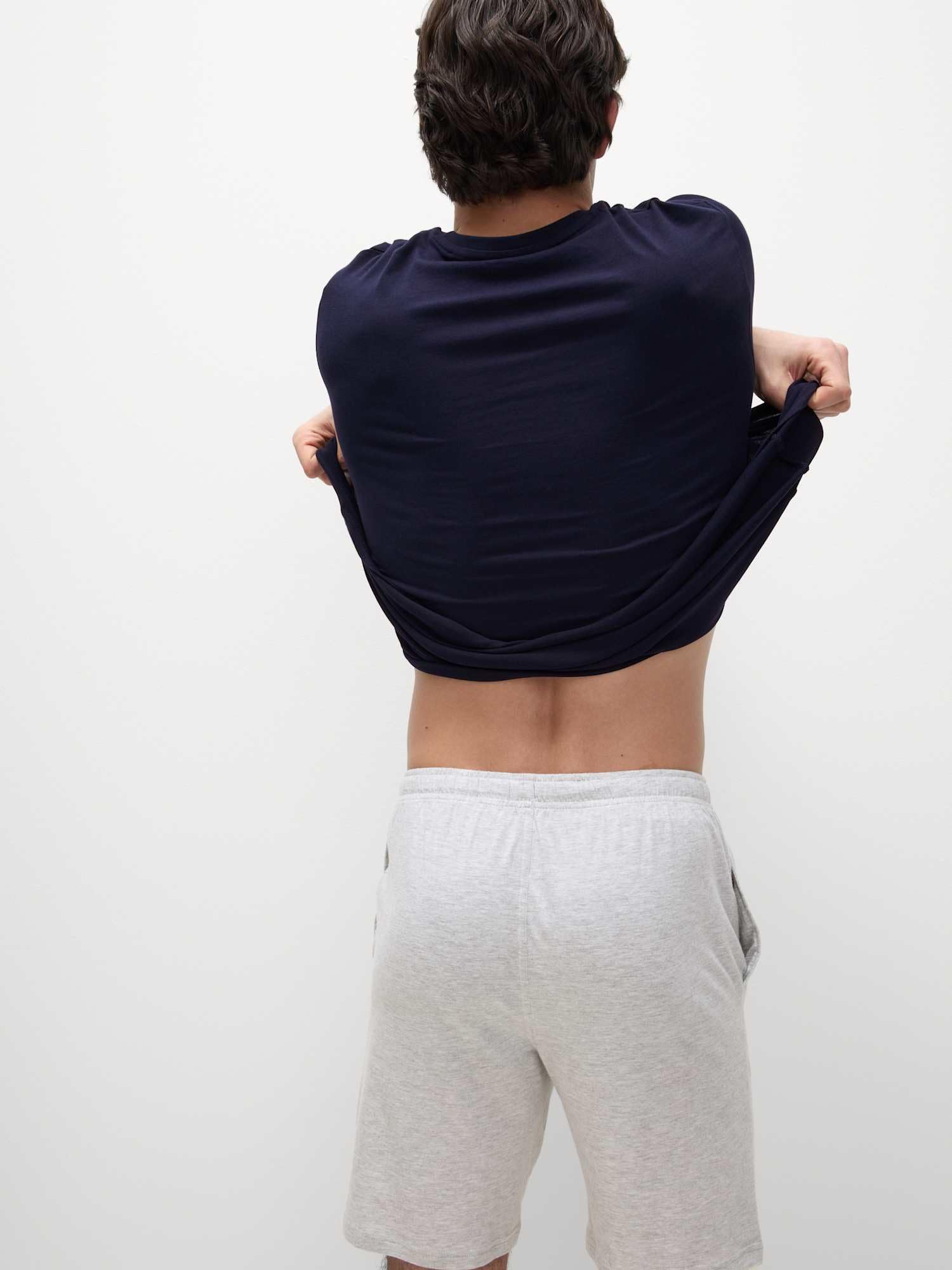 Marks & Spencer Conjunto de Pijama con Alto Contenido en Algodón para Hombre, Ajuste Normal, Cintura con Cordón, con Bolsillos