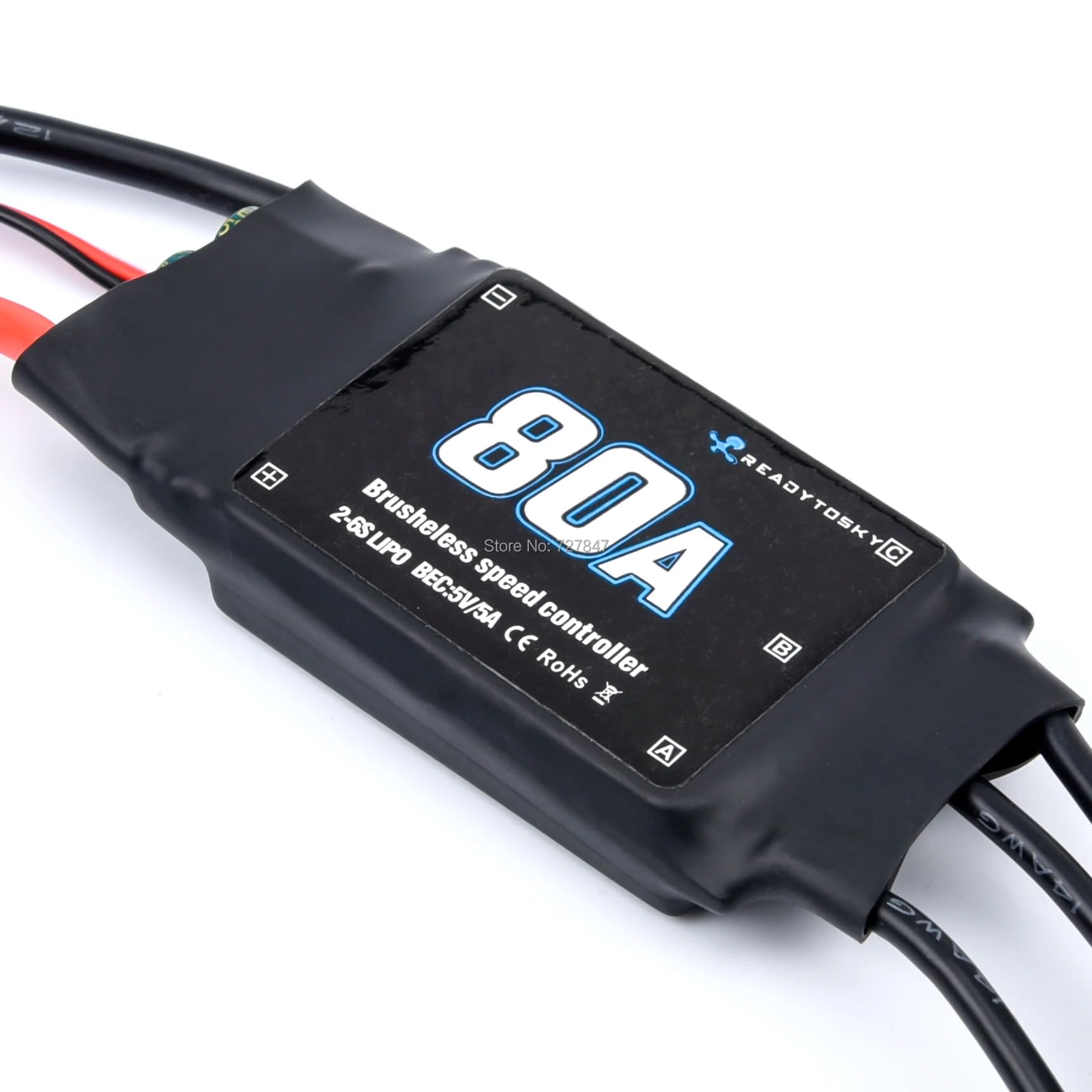 BITSKY INDIA 80A 2-6S ESC Brushless ESC Speed controller for RC Airplane Helicopter R7RB FPV Helicopter Drone