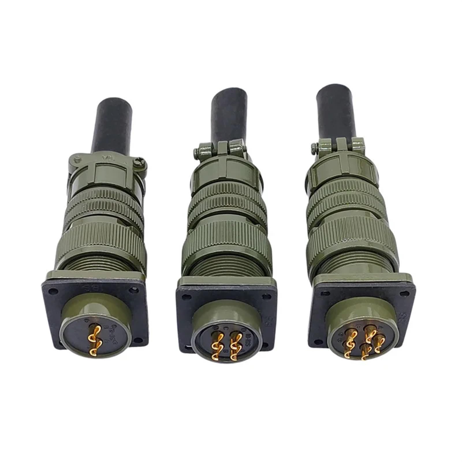 Enchufe 5015 circular militar MS3106A con acoplamiento resistente anti-vibración 7