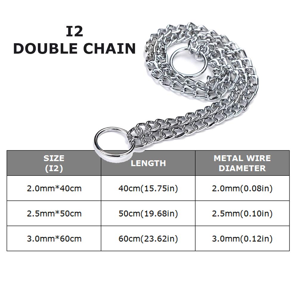 Collare Addestramento Cane A Catena - Girocollo Metallico Regolabile, Per Controllo E Sicurezza - Foto 3