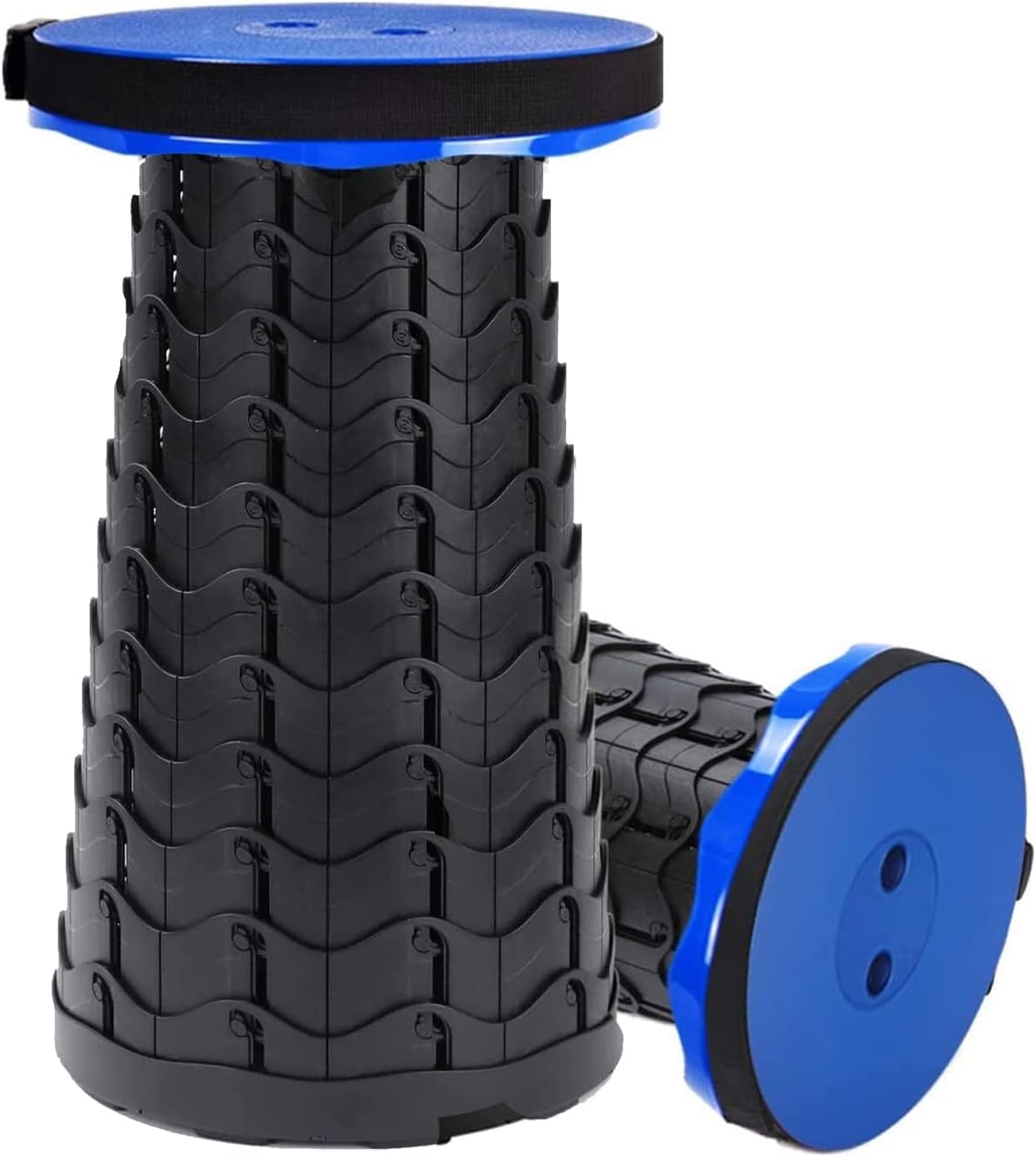 Sedia pieghevole retrattile, sgabello telescopico portatile, leggero sgabello da campeggio pieghevole con capacità di carico 181,4 kg, sgabello retrattile per adulti, per campeggio, pesca,